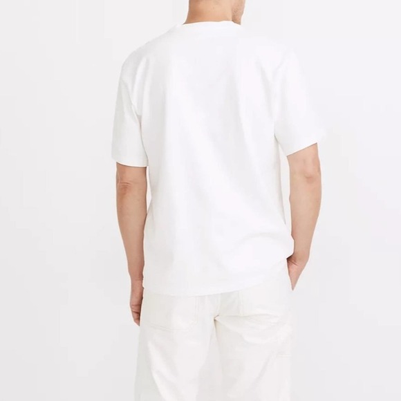 Madewell Men’s Made in USA Boxy Tee in white XXL - Picture 5 of 14